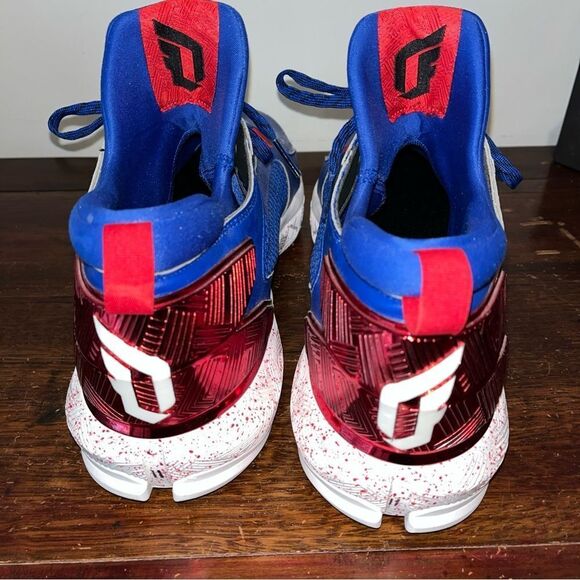 Kansas Jayhawks Team Issued Blue White Damian Lillard 2 Shoes Athletics Program - Picture 4 of 13